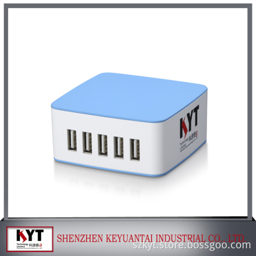 39w 5 port 5V7.8A usb hub charger with CE, RoHS, FCC and SAA certificate